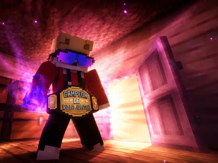 Escena de Minecraft